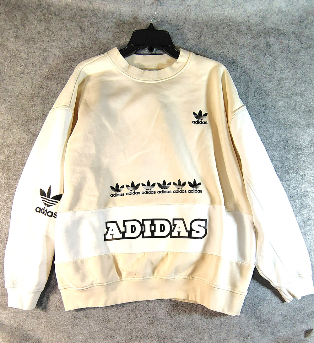 Adidas Originals Women's Trefoil Logo Sweatshirt Size S Workout Trendy